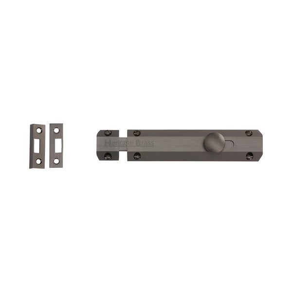 Heritage Brass Door Bolt Flat 4" Matt Bronze finish - C1685 4-MB