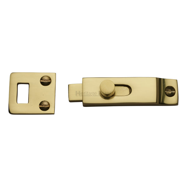 Heritage Brass Slide Bolt Polished Brass finish
 - C1686-PB