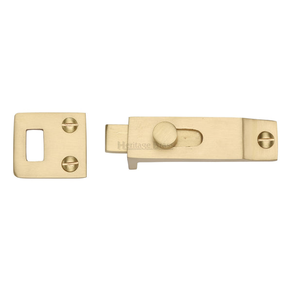 Heritage Brass Slide Bolt Satin Brass finish - C1686-SB