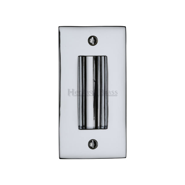 Heritage Brass Flush Pull 4" Polished Chrome finish - C1820 4-PC