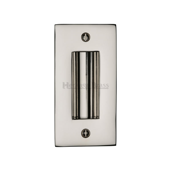 Flush Pull Handle 4" Polished Nickel finish - C1820 4-PNF