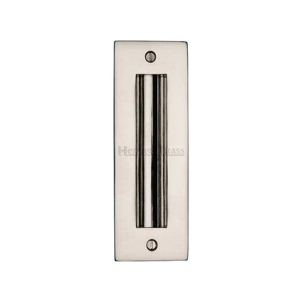 Flush Pull Handle 6" Polished Nickel finish - C1820 6-PNF