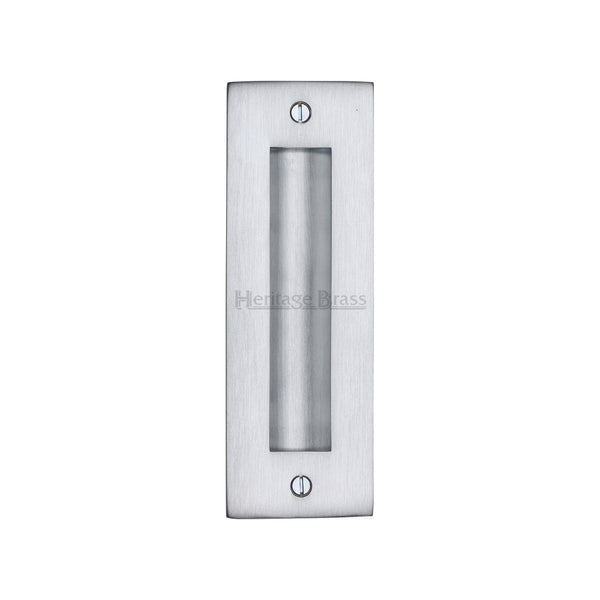 Heritage Brass Flush Pull 6" Satin Chrome finish - C1820 6-SC