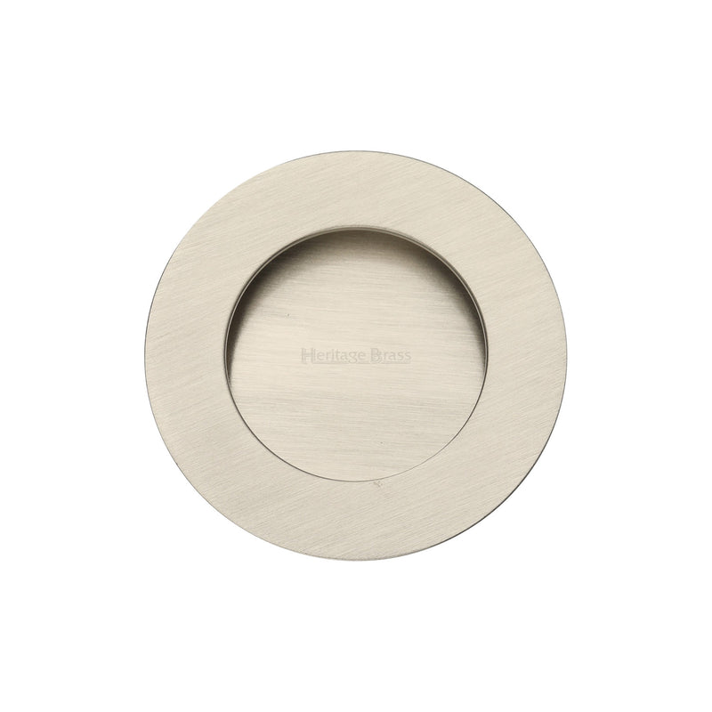 Round Flush Pull Satin Nickel finish
 - C1835-SN