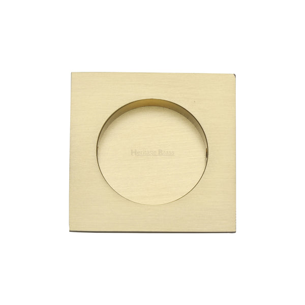 Square Flush Pull 63.5 x 63.5mm Satin Brass finish
 - C1860-SB