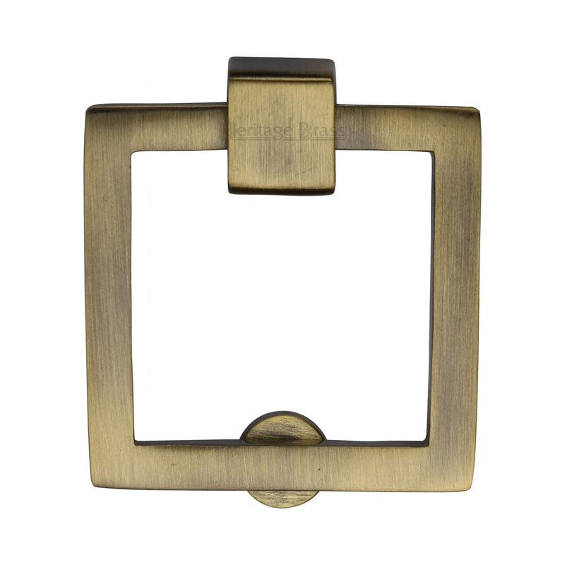 Heritage Brass Square Drop Pull Antique finish - C6311-AT - Choice Handles