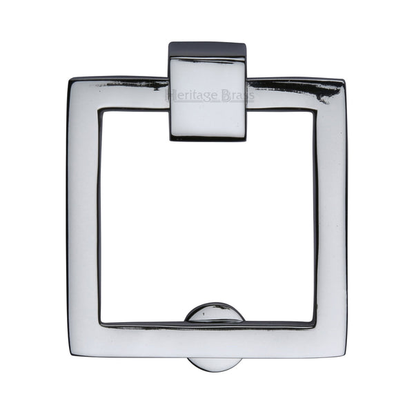 Heritage Brass Square Drop Pull Polished Chrome finish - C6311-PC - Choice Handles