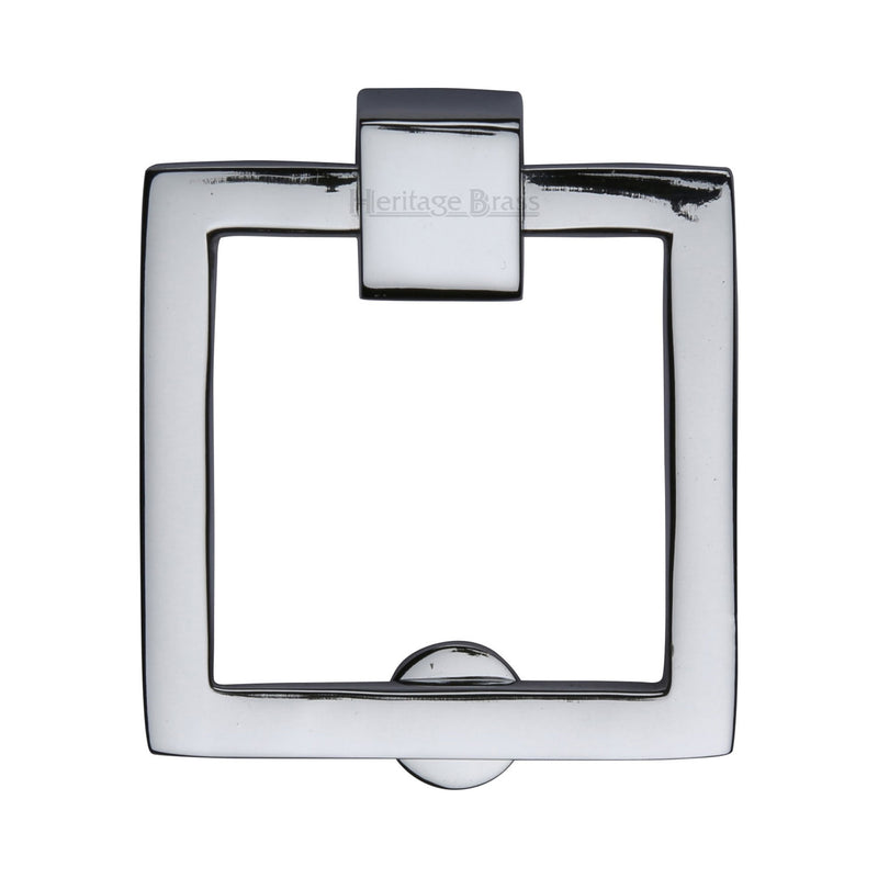 Heritage Brass Square Drop Pull Polished Chrome finish - C6311-PC - Choice Handles