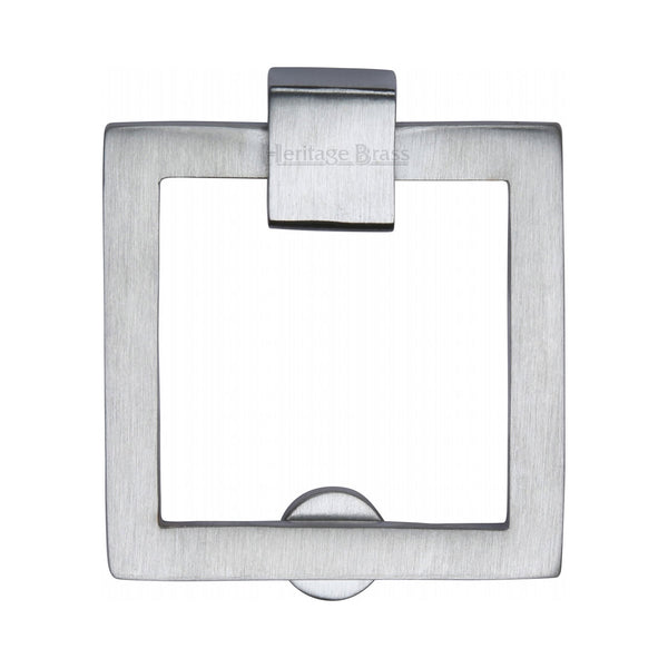 Heritage Brass Square Drop Pull Satin Chrome finish - C6311-SC - Choice Handles