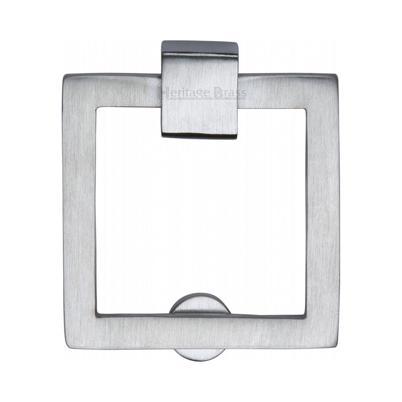 Heritage Brass Square Drop Pull Satin Chrome finish - C6311-SC - Choice Handles