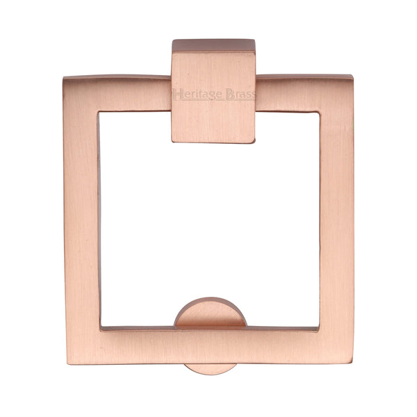 Heritage Brass Square Drop Pull Satin Rose Gold finish - C6311-SRG - Choice Handles