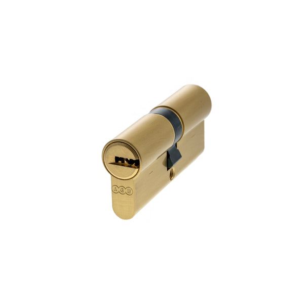 AGB 15 Pin Double Euro Cylinder 35-35mm (70mm) - Satin Brass - CA00083030