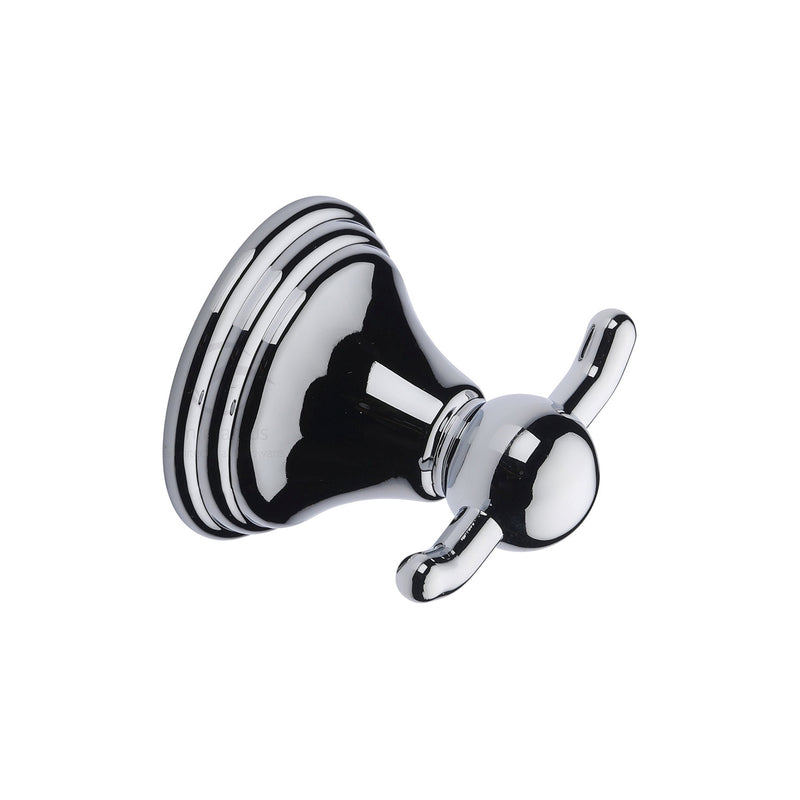 Cambridge Wall Mounted Hook for Towels, Robes, Clothes and Coats. Polished Chrome finish - CAM-HOOK-PC - Choice Handles