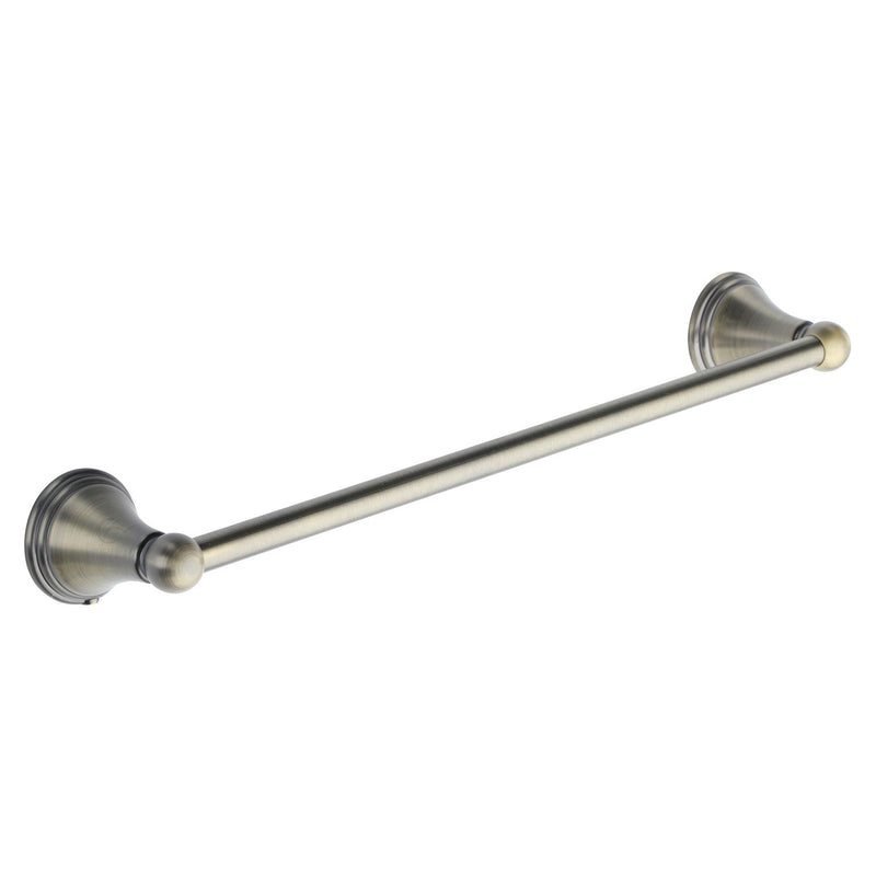 Cambridge 45cm Towel Bar Rail. Wall Mounted for Bathroom and Kitchen. Matt Antique Finish - CAM-TOWEL-45-MA