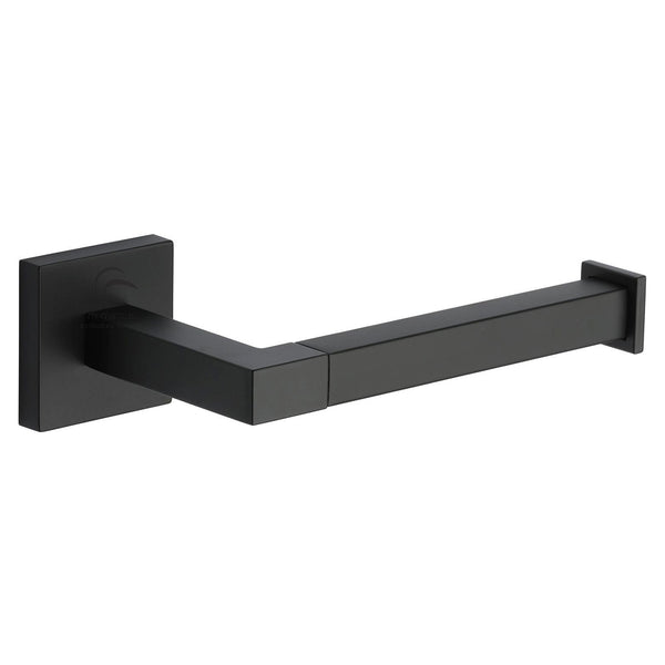 Chelsea Wall Mounted Toilet Roll Holder. Black Finish - CHE-PAPER-BLK