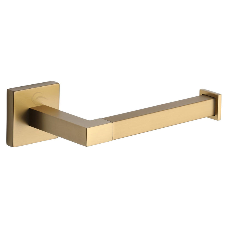 Chelsea Wall Mounted Toilet Roll Holder. Satin Brass Finish - CHE-PAPER-SB