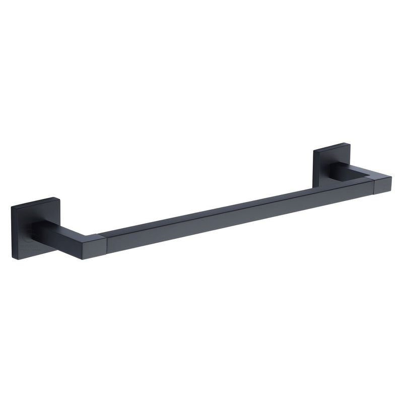 Chelsea 45cm Towel Bar Rail. Wall Mounted for Bathroom and Kitchen. Black Finish - CHE-TOWEL-45-BL