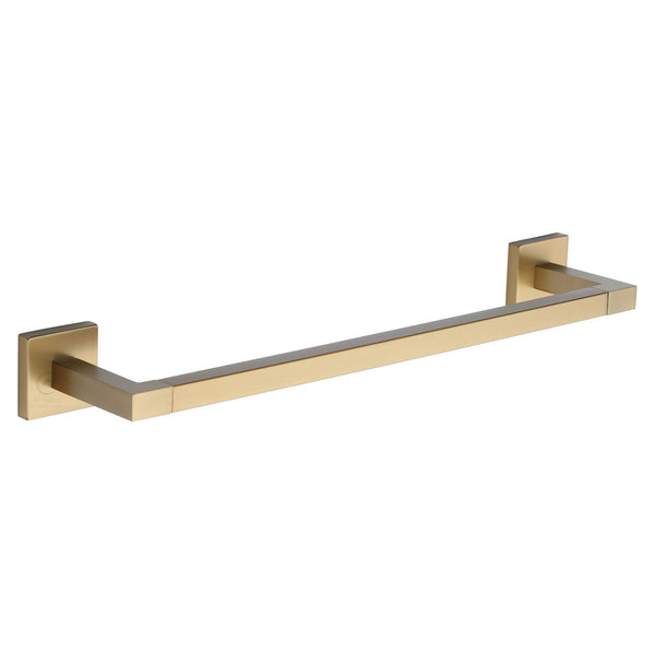 Chelsea 45cm Towel Bar Rail. Wall Mounted for Bathroom and Kitchen. Satin Brass Finish - CHE-TOWEL-45-SB