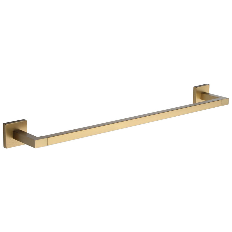 Chelsea 60cm Towel Bar Rail. Wall Mounted for Bathroom and Kitchen. Satin Brass Finish - CHE-TOWEL-60-SB