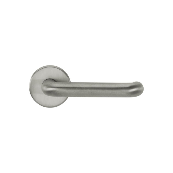 CleanTouch Anti-Bac RTD Safety Lever on Round Rose - Satin Chrome - CTLOR19RTDSC