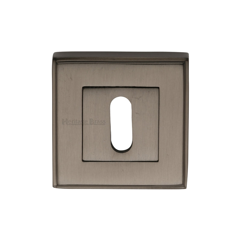 Heritage Brass Key Escutcheon Square Matt Bronze finish - DEC7000-MB - Choice Handles