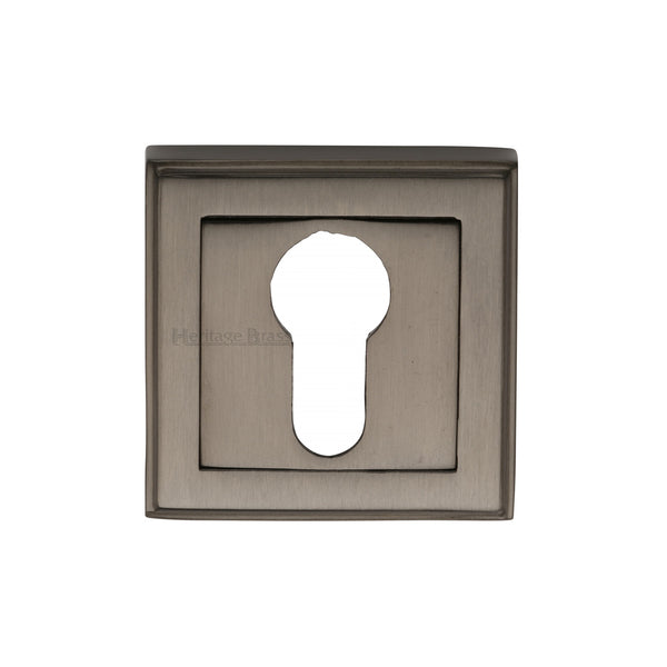 Heritage Brass Euro Profile Cylinder Escutcheon Matt Bronze finish - DEC7020-MB - Choice Handles