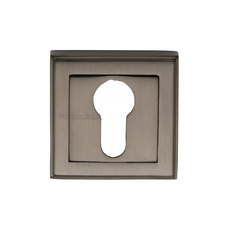 Heritage Brass Euro Profile Cylinder Escutcheon Matt Bronze finish - DEC7020-MB - Choice Handles