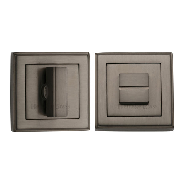 Heritage Brass Thumbturn & Emergency Release for Bathroom & Bedroom Doors Matt Bronze finish - DEC7030-MB - Choice Handles