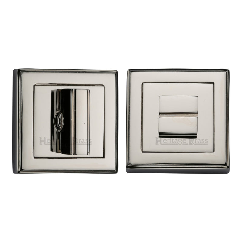 Heritage Brass Thumbturn & Emergency Release for Bathroom & Bedroom Doors Polished Nickel finish - DEC7030-PNF - Choice Handles