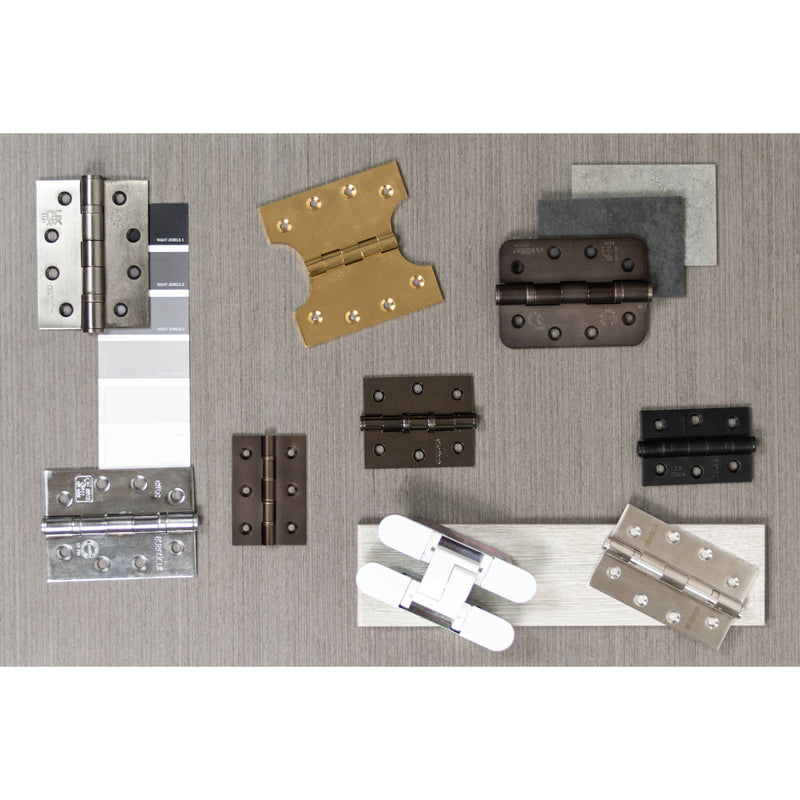 Atlantic CE Fire Rated Grade 7 Ball Bearing Hinges 3" x 2" x 2mm - Satin Nickel - A2H322SN