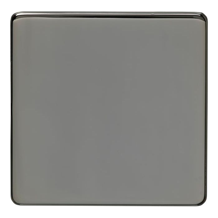 Eurolite Concealed 3mm Single Blank Plate - Black Nickel - ECBN1B - Choice Handles