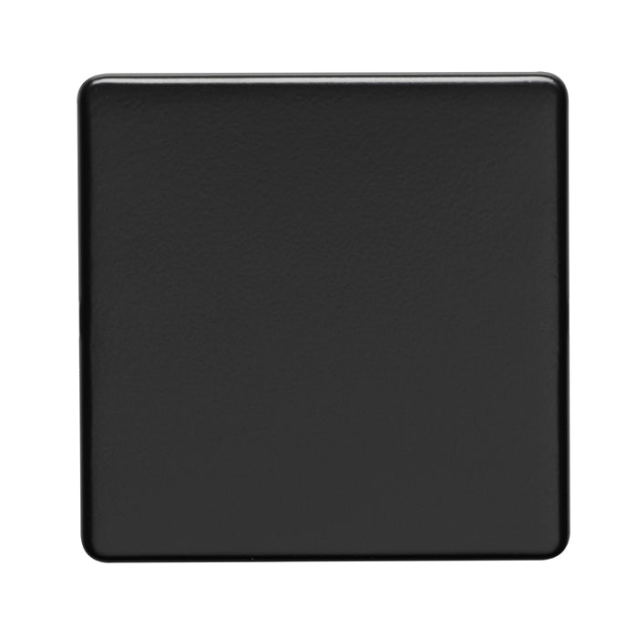 Eurolite Concealed 3mm Single Blank Plate - Matt Black - ECMB1B - Choice Handles