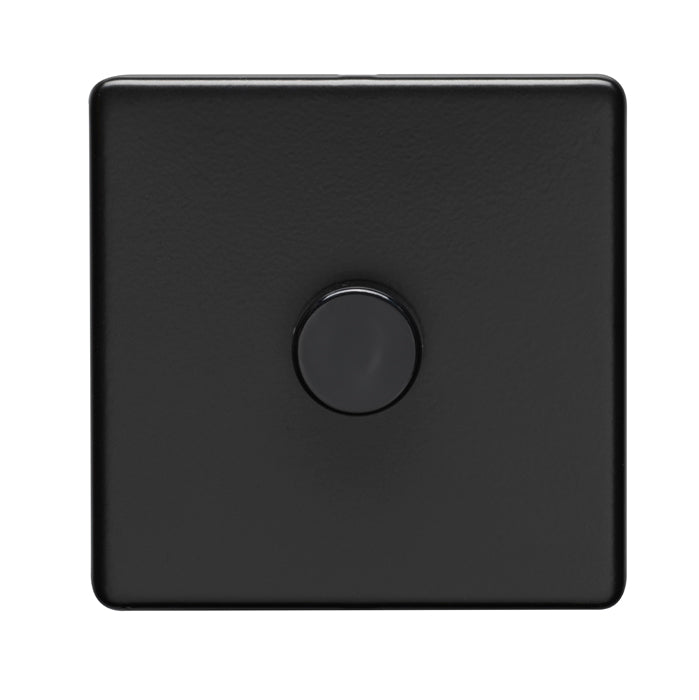 Eurolite Concealed 3mm 1 Gang Dimmer - Matt Black - ECMB1D400 - Choice Handles