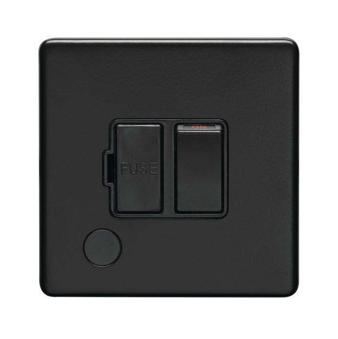 Eurolite Concealed 3mm Switched Fuse Spur - Matt Black - ECMBSWFFOB - Choice Handles