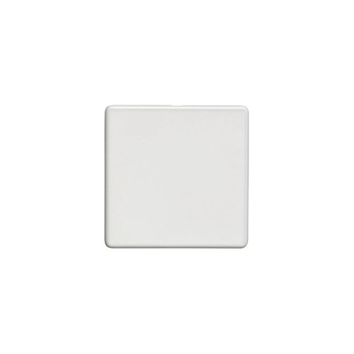 Eurolite Concealed 3mm Single Blank Plate - Matt White - ECW1B - Choice Handles