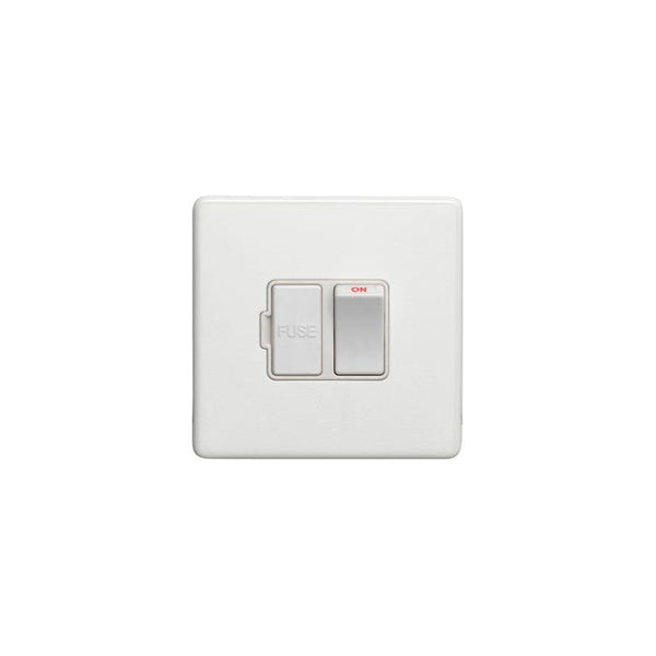 Eurolite Concealed 3mm Switched Fuse Spur - Matt White - ECWSWFW - Choice Handles