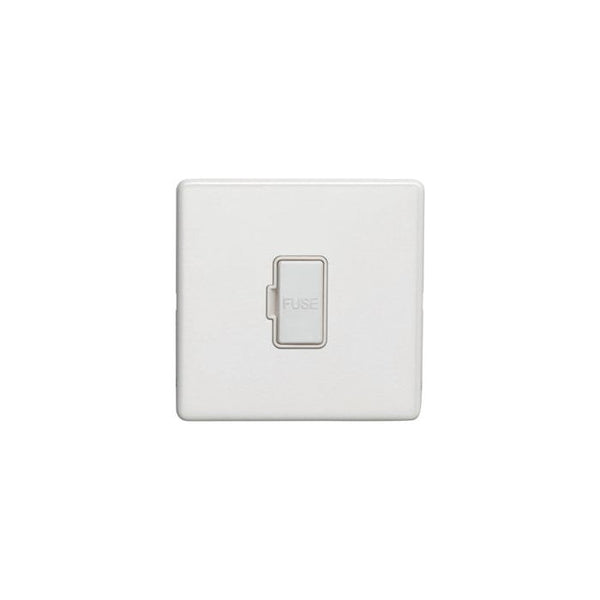 Eurolite Concealed 3mm Unswitched Fuse Spur - Matt White - ECWUSWFW - Choice Handles