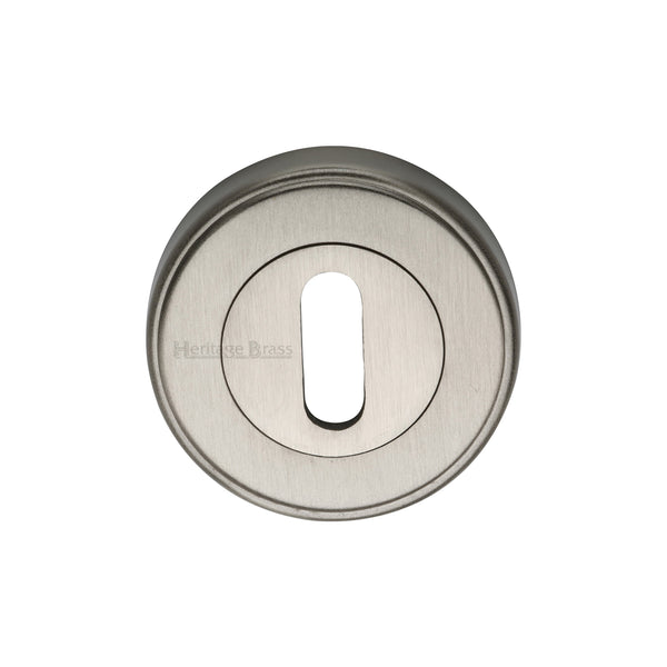 Heritage Brass Key Escutcheon Satin Nickel finish - ERD7000-SN - Choice Handles