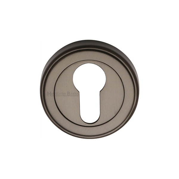 Heritage Brass Euro Profile Cylinder Escutcheon Matt Bronze finish
 - ERD7020-MB - Choice Handles