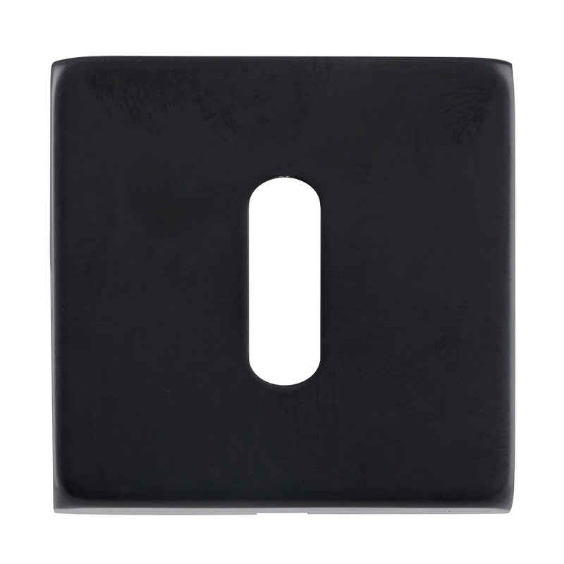 Eclipse - Precision Square Std Keyway Escutcheon -  Matt Balck -  34913 - Choice Handles