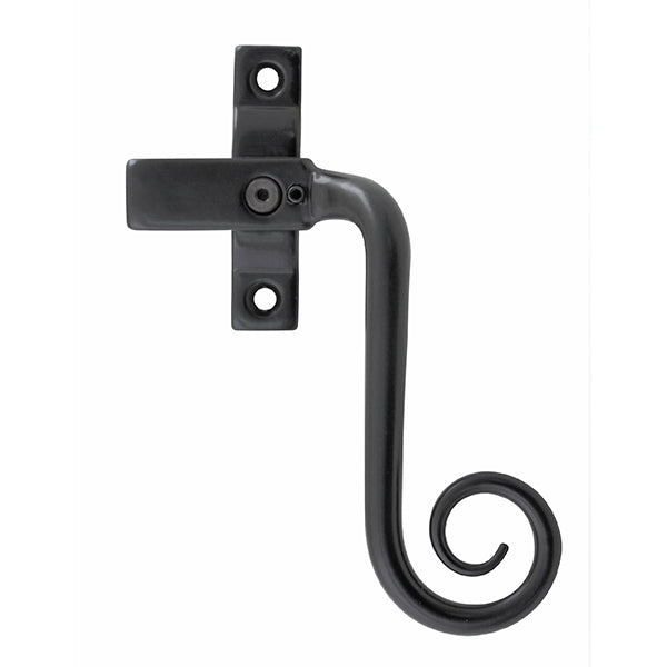 Stonebridge - Curl Armor Coat ® Flat Black Casement Fastener (Right Hand) - FB1077R - Choice Handles