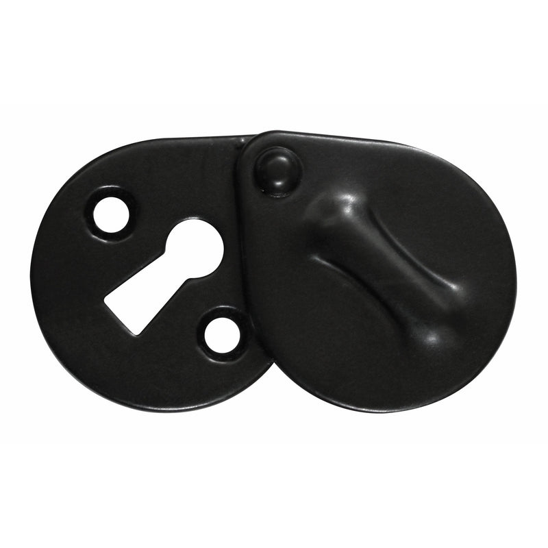 Stonebridge - Oval Covered Escutcheon Armor Coat ® Flat Black - FB116 - Choice Handles