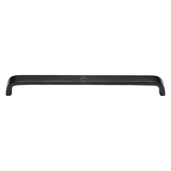 The Cabinet Pull D Shaped 254mm Black Iron - FB341 254