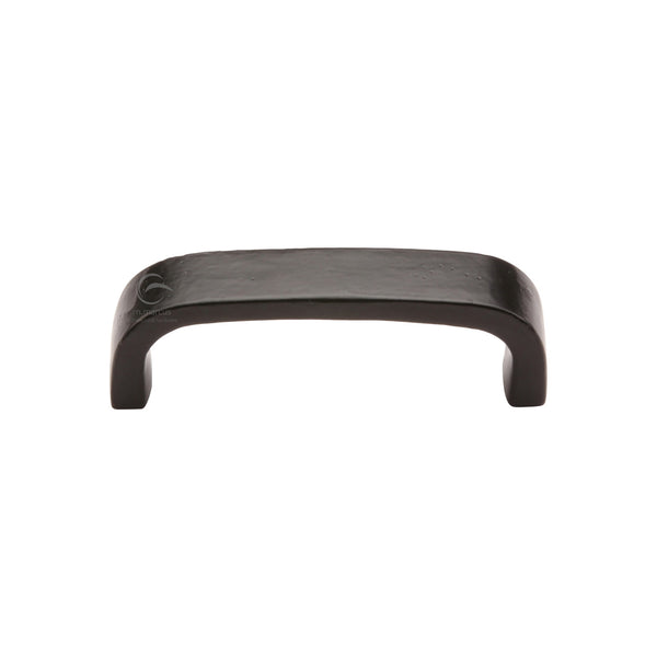 The Cabinet Pull D Shaped 96mm Black Iron - FB341 96