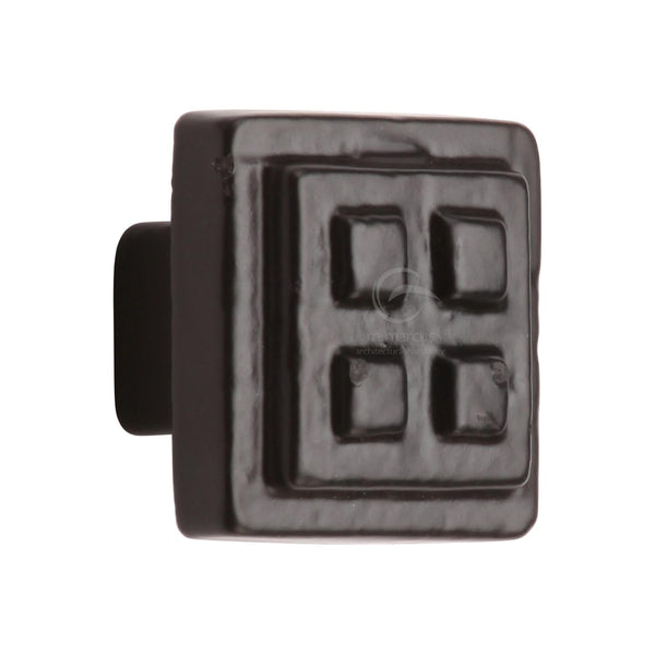 The Black Iron Square Craft Cabinet Knob 32mm - FB3622 - Choice Handles