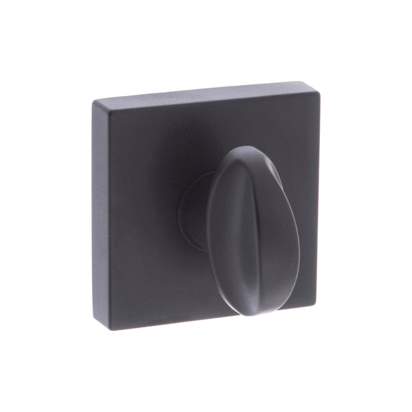 CleanTouch Anti-Bac WC Turn and Release on Minimal Square Rose - Matt Black - CTFMSWCMB