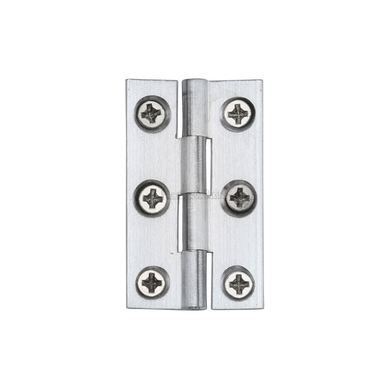 Heritage Brass Cabinet Hinge Brass 1 1/2 Satin Chrome finish
 - HG99-110-SC