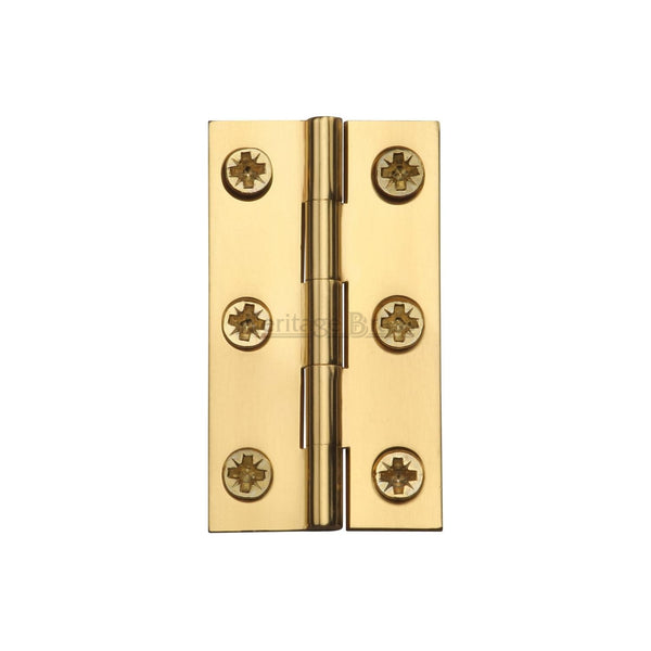 Heritage Brass Hinge Brass 2 X 1 1/8 Polished Brass finish
 - HG99-115-PB