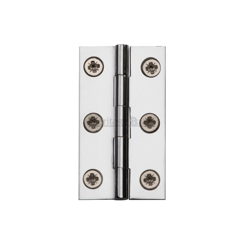 Heritage Brass Hinge Brass 2 X 1 1/8 Polished Chrome finish
 - HG99-115-PC