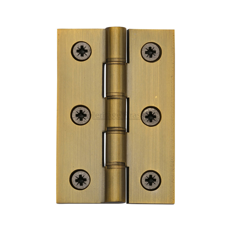 Heritage Brass Hinge Brass with Phosphor Washers 3" x 2" Antique Brass finish - HG99-345-AT